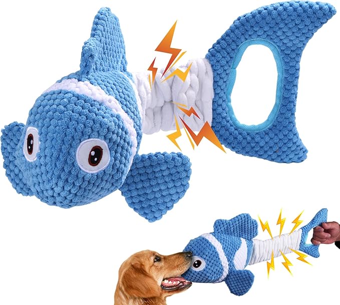 Squeaky Dog Toys - Dog Plush Toy, Durable, Stretchy, Keeps Dogs Busy, Interactive Dog Toys Stress Release Game for Boredom Suitable for Small Medium and Large Dogs