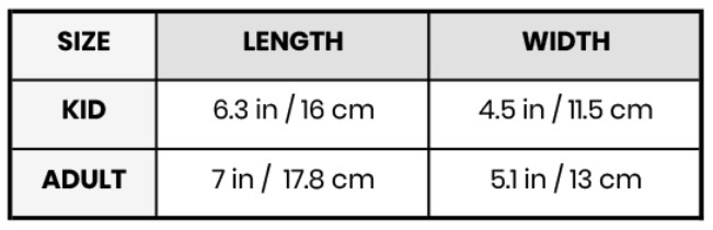 Size guide 2